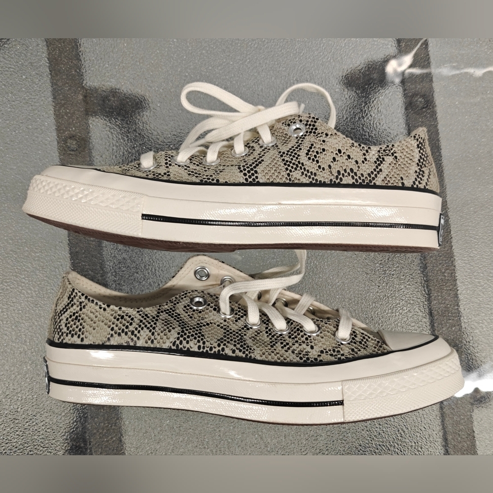 CONVERSE Chucks Players Name Snikprint Low Top Shoes Sneakers Men -5.5 Wom 7.5